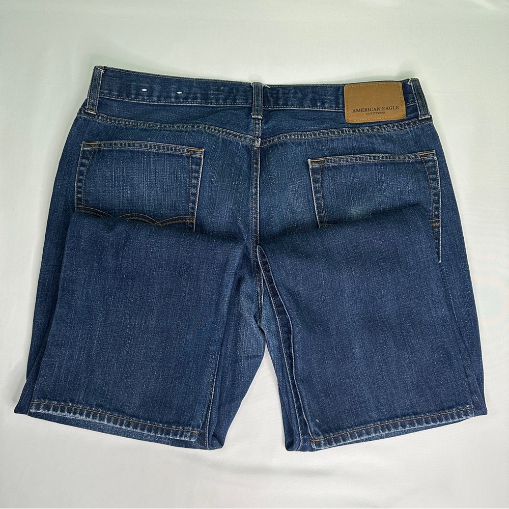 American Eagle Outfitters Men's Dark Blue Straight Jeans 36W X 32L - Picture 6 of 9